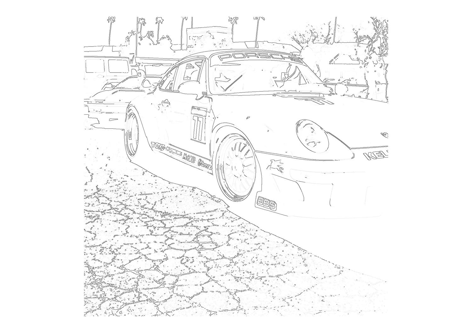 Actual Simplified style output from the cropped vehicle photo