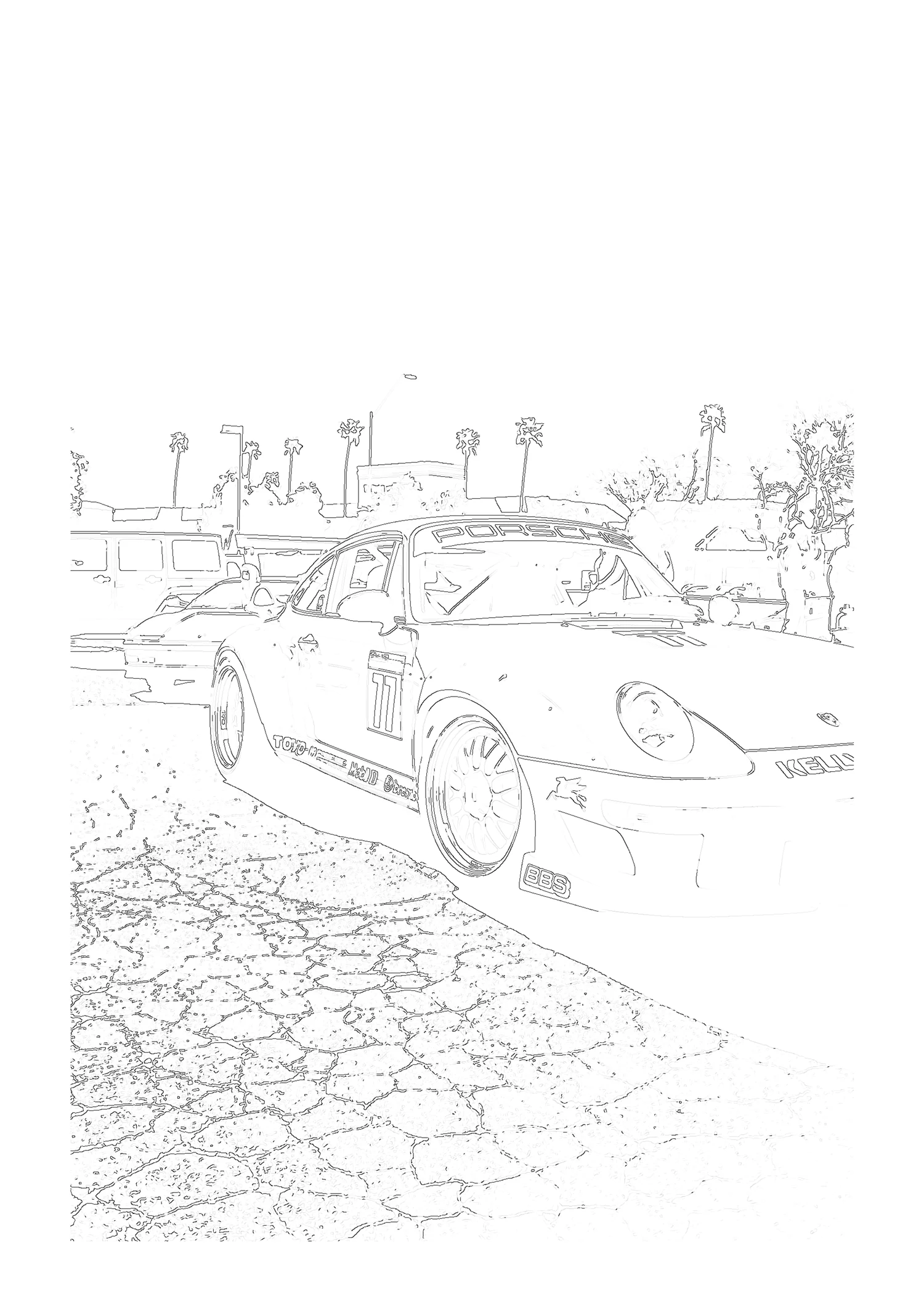Actual Simplified style output from the full vehicle photo